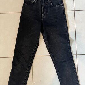 Black Denim Straight leg Jeans